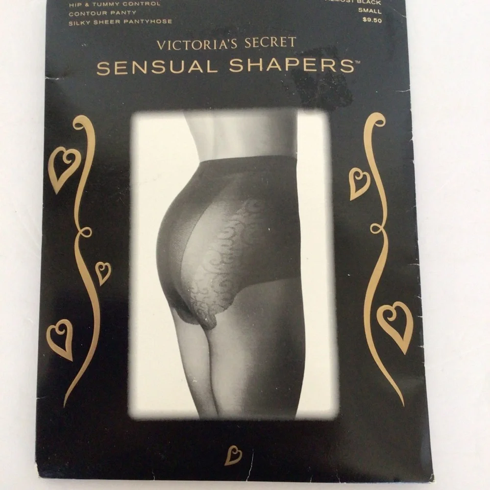 VICTORIAS SECRET SENSUAL SHAPER PANTYHOSE SIZE SMALL NWT BLACK.